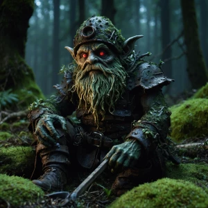 Deep within the rotted roots of an ancient forest, a twisted cyc...