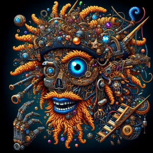 A whimsically eccentric Galactic african american pirate, every...