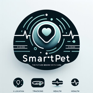 Design a minimalist logo for 'SmartPet', a company focused on fu...