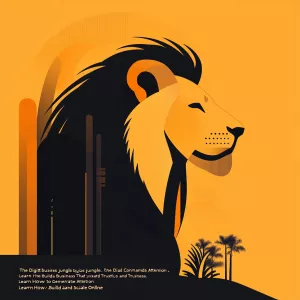 Visual Concept: "The Digital Lion"

1. Background:

A subtle gra...