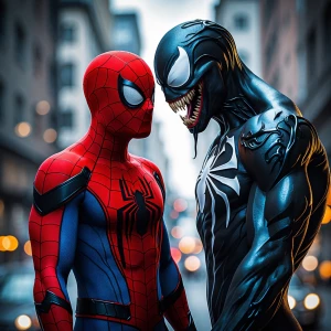 Spiderman and venom