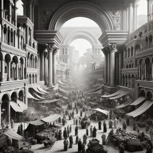 A hyper-realistic abstract photograph capturing the grandeur and...