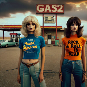 Photograph from 1972 of two naturally beautiful 24-year-old wome...