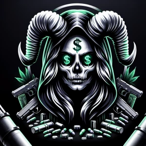 Grim reaper female nsfw black
background, extremely detailed mas...