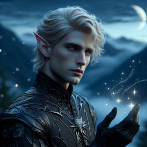 Caranthir-Ar-Fieniel from the Witcher uses magic to alter the st...
