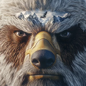 Generate a photorealistic 8K UHD image of a face incorporating:...