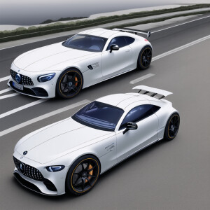 La voiture Mercedes amg futuriste