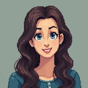 Creating a 16-bit art portrait involves using a limited color pa...