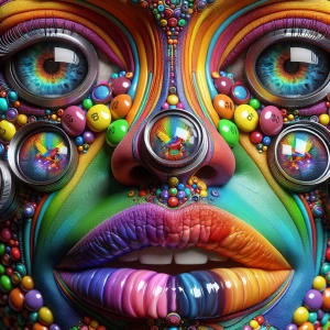 Generate an 8K ultra-high-definition, hyper-realistic 3D facial...