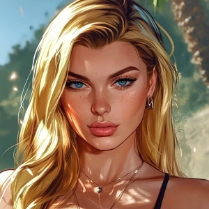 lily phillips, blonde with blue eyes, clean large oval plump elo...