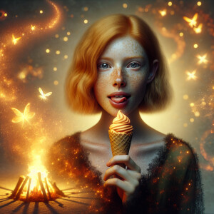 Create a photorealistic image with high resolution of a light gi...