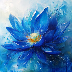 Create a vivid and hyper-realistic acrylic painting featuring a...