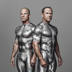 Create a photo illustration featuring head-to-toe portraits of t...