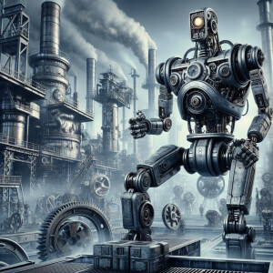 Create robots in ussr ultra realistic