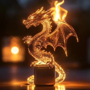 "In the dim glow of a room, a flick of a lighter releases a flam...