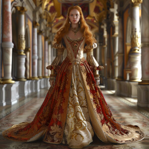 Photorealistic image. Walking down a Runway walk image. Head to...