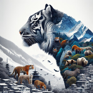 generate an hyperrealistic 3d digital representation of an india...