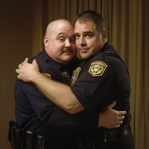 Lifesize digital photography portrait of a best male romantic bu...