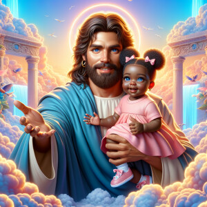 Create a 3D realistic artwork featuring the phrase 'Jesus Saves'...
