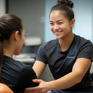 Generate carton style photo1 for Physical Therapist assistant. C...