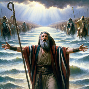 Moses and Pharaohs army at the Red Sea