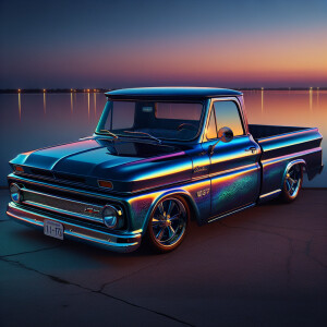 1968 Chevrolet step side truck , dark  blue pearl metallic flake...