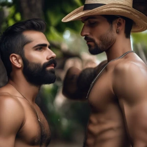 Los mellizos Carlos y Ramón les encanta hacer hicking desnudos y...