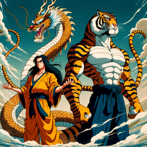 Dragon man and Tiger Woman