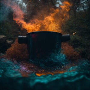 A shapeshifter witch loomed over her cauldron of madness, the bu...