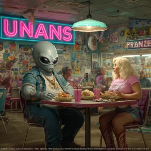 Scene Setting:
Interior – Day – A loud, colorful buffet restaura...