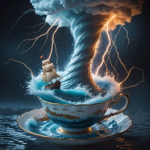 A highly detailed and cinematic animation of a surreal storm ins...