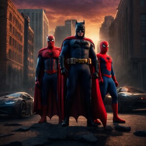 An epic 3D render of a cinematic poster featuring Donald Trump,...