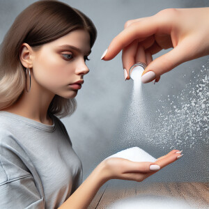 Optical Illusion Salt Girl