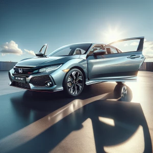 New 2025 Honda Civic Sport Touring Hybrid Silver with Black Inte...