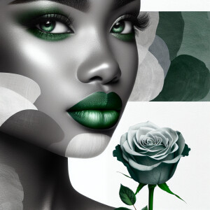 Create a visually engaging design by blending white and differen...