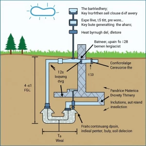 Design an Earth Battery system that incorporates multiple buried...