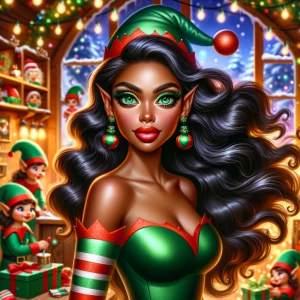 A highly detailed, realistic whimsical festive and vibrant airbr...