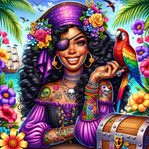 A vibrant whimsical highly detailed, realistic digital illustrat...