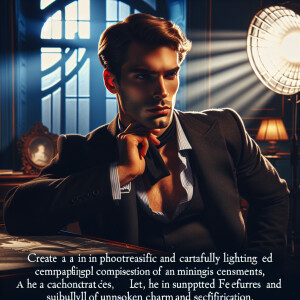 Create a handsome French male model