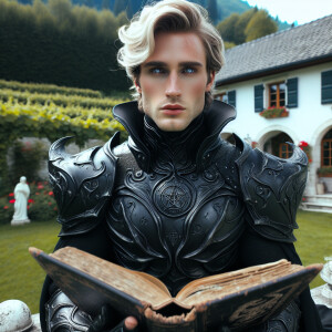 Caranthir-Ar-Fieniel from the Witcher. Black eldritch armor. Pal...