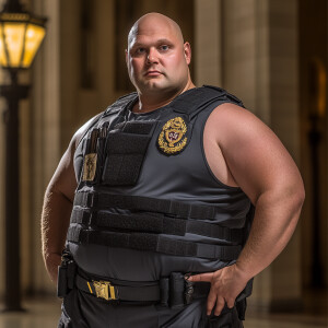 Lifesize digital photography portrait of young fit muscled, deep...