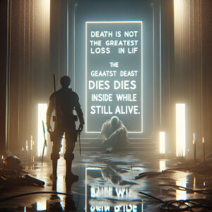 Death is not the greatest loss in life. The greatest loss is wha...