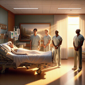 The sterile scent of antiseptic hung heavily in the small hospit...