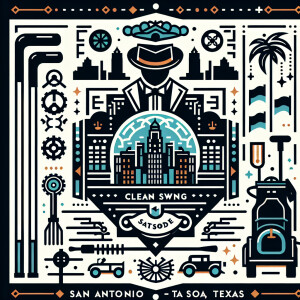 Create a sleek and simplistic logo for 'Clean Swing', a company...