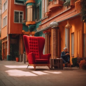 A chair is right in front of me