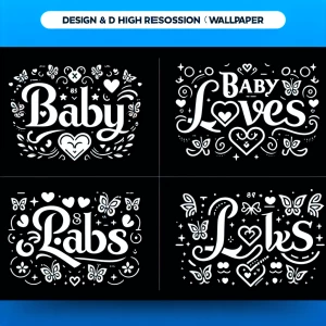 Different shaped logos for (Baby loves) logo
Use butterflies and...