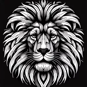 "Design a minimalist black and white vector illustration of a ma...