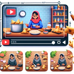 Someone showing how to  make samosas in a YouTube video with ste...