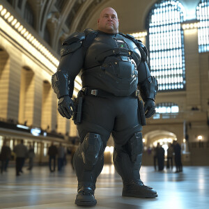 Create a brighter lit photorealistic full body portrait of Ben R...