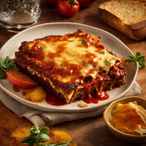 Generate an image depicting a plate containing succulent BBQ por...